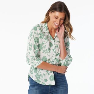 Khoko Collection Women's Voile Shirt Sage