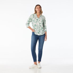 Khoko Collection Women's Voile Shirt Sage