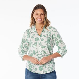 Khoko Collection Women's Voile Shirt Sage