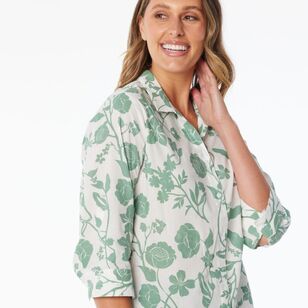 Khoko Collection Women's Voile Shirt Sage