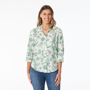 Khoko Collection Women's Voile Shirt Sage