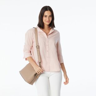 Khoko Collection Women's Linen Shirt Rose