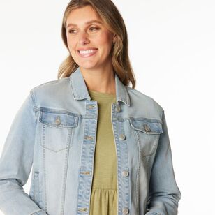 Khoko Collection Women's Denim Jacket Frost Wash