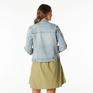 Khoko Collection Women's Denim Jacket Frost Wash