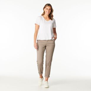 Khoko Collection Women's Chino Pants Mushroom