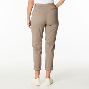 Khoko Collection Women's Chino Pants Mushroom