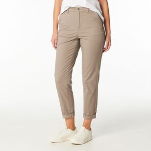 Khoko Collection Women's Chino Pants Mushroom