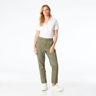 Khoko Collection Women's Chino Pants Olive