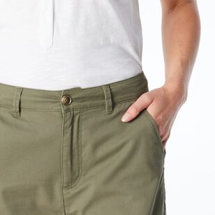 Khoko Collection Women's Chino Pants Olive