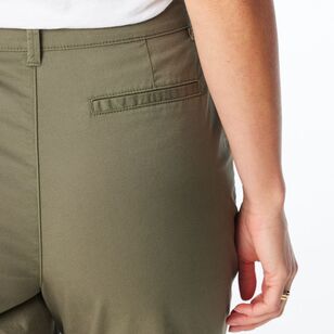 Khoko Collection Women's Chino Pants Olive