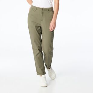 Khoko Collection Women's Chino Pants Olive