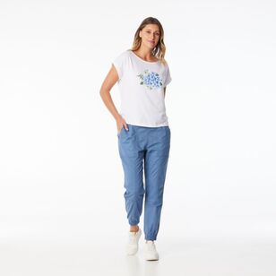 Khoko Collection Women's Cargo Joggers Airforce