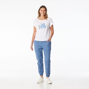 Khoko Collection Women's Cargo Joggers Airforce