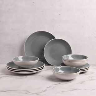 Soren Marlow 12 Piece Dinner Set Grey