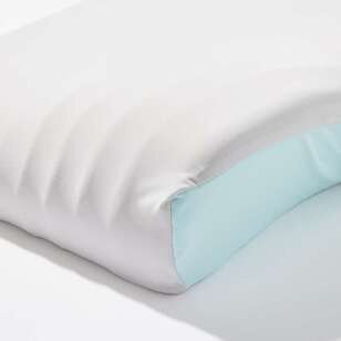 Bas Phillips Sleep Therapy Contoured Memory Foam Pillow With Cooling Cover White