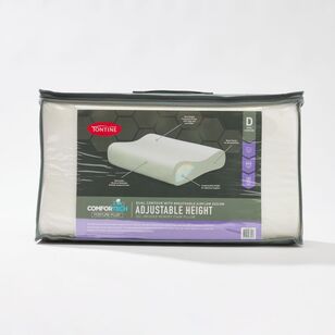 Tontine Comfortech Adjustable Contour Memory Foam Pillow White