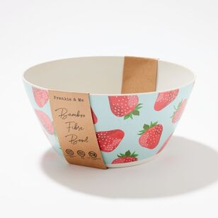 Frankie & Me Strawberry 25 cm Bamboo Bowl