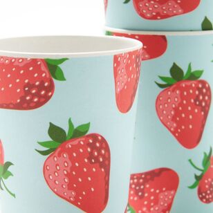 Frankie & Me Strawberry Bamboo Cups 4 Pack