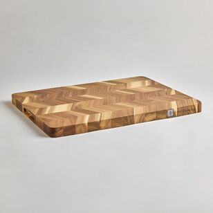 Swiss Diamond Herringbone 50 x 38 x 3 cm Acacia Rectangle Chopping Board