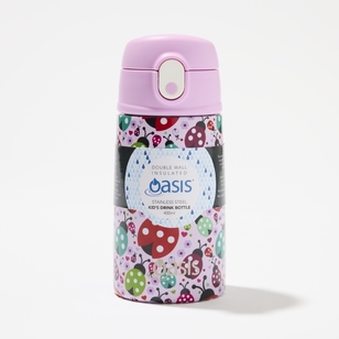 Oasis Kid's 400 mL Drink Bottle With Sipper Lovely Ladybugs