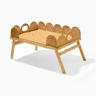 Soren Chyka Rattan 70 x 40 cm Tray With Legs Natural