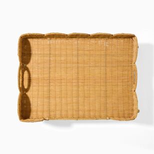 Soren Chyka Rattan 70 x 40 cm Tray With Legs Natural