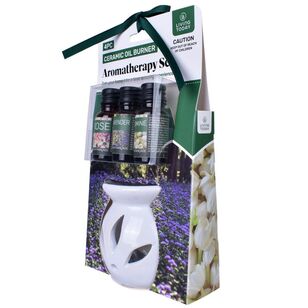 Living Today Lavender, Rose & Jasmine Aromatherapy Set White