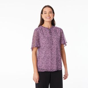 Khoko Smart Women's Petal Whisper Top Lilac