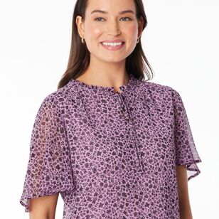 Khoko Smart Women's Petal Whisper Top Lilac