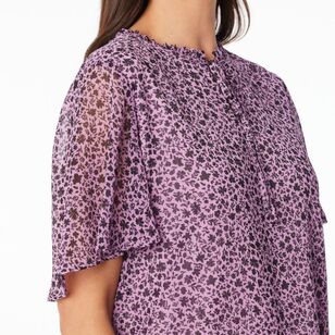 Khoko Smart Women's Petal Whisper Top Lilac