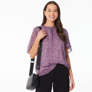 Khoko Smart Women's Petal Whisper Top Lilac