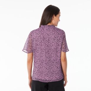 Khoko Smart Women's Petal Whisper Top Lilac