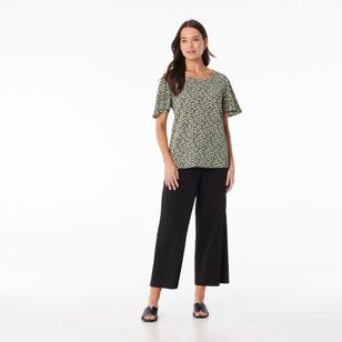 Khoko Smart Women's Bubble Ditsy Top Avocado