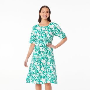 Khoko Smart Women's Woven Mono Dress Green