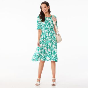 Khoko Smart Women's Woven Mono Dress Green