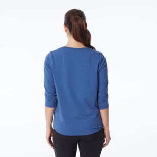 LMA Women's Oversized Batwing Active Tee Airforce