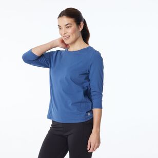 LMA Women's Oversized Batwing Active Tee Airforce