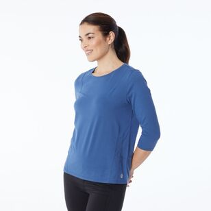 LMA Women's Oversized Batwing Active Tee Airforce