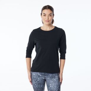 LMA Women's Oversized Batwing Active Tee Black