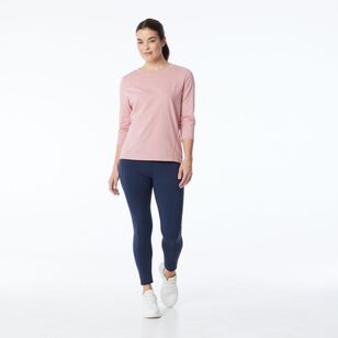 LMA Women's Oversized Batwing Active Tee Rose