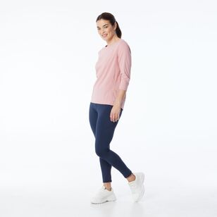 LMA Women's Oversized Batwing Active Tee Rose