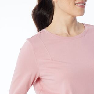 LMA Women's Oversized Batwing Active Tee Rose