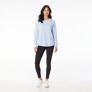 LMA Women's Crew Sweat Top Ice Blue