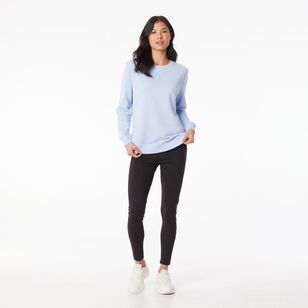 LMA Women's Crew Sweat Top Ice Blue