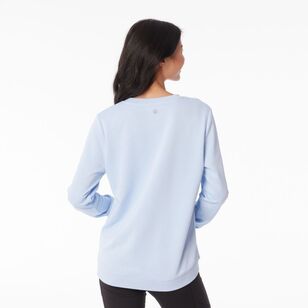 LMA Women's Crew Sweat Top Ice Blue