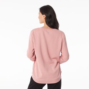 LMA Women's Crew Sweat Top Rose