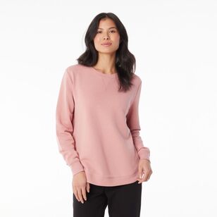 LMA Women's Crew Sweat Top Rose