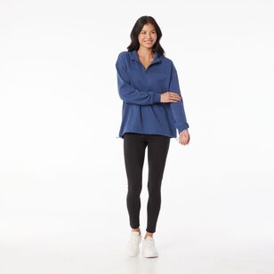 LMA Active Women's 1/4 Zip Sweat Top Airforce