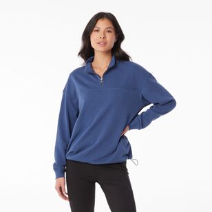 LMA Active Women's 1/4 Zip Sweat Top Airforce