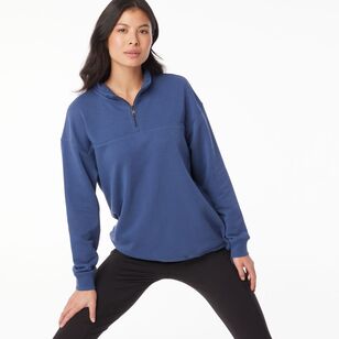 LMA Active Women's 1/4 Zip Sweat Top Airforce